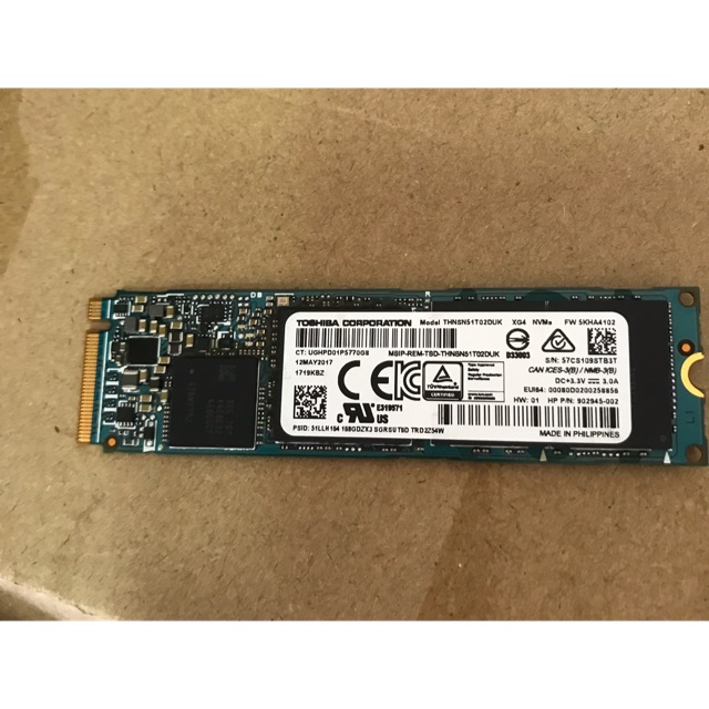 東芝 Xg4 1Tb nvme 硬盤