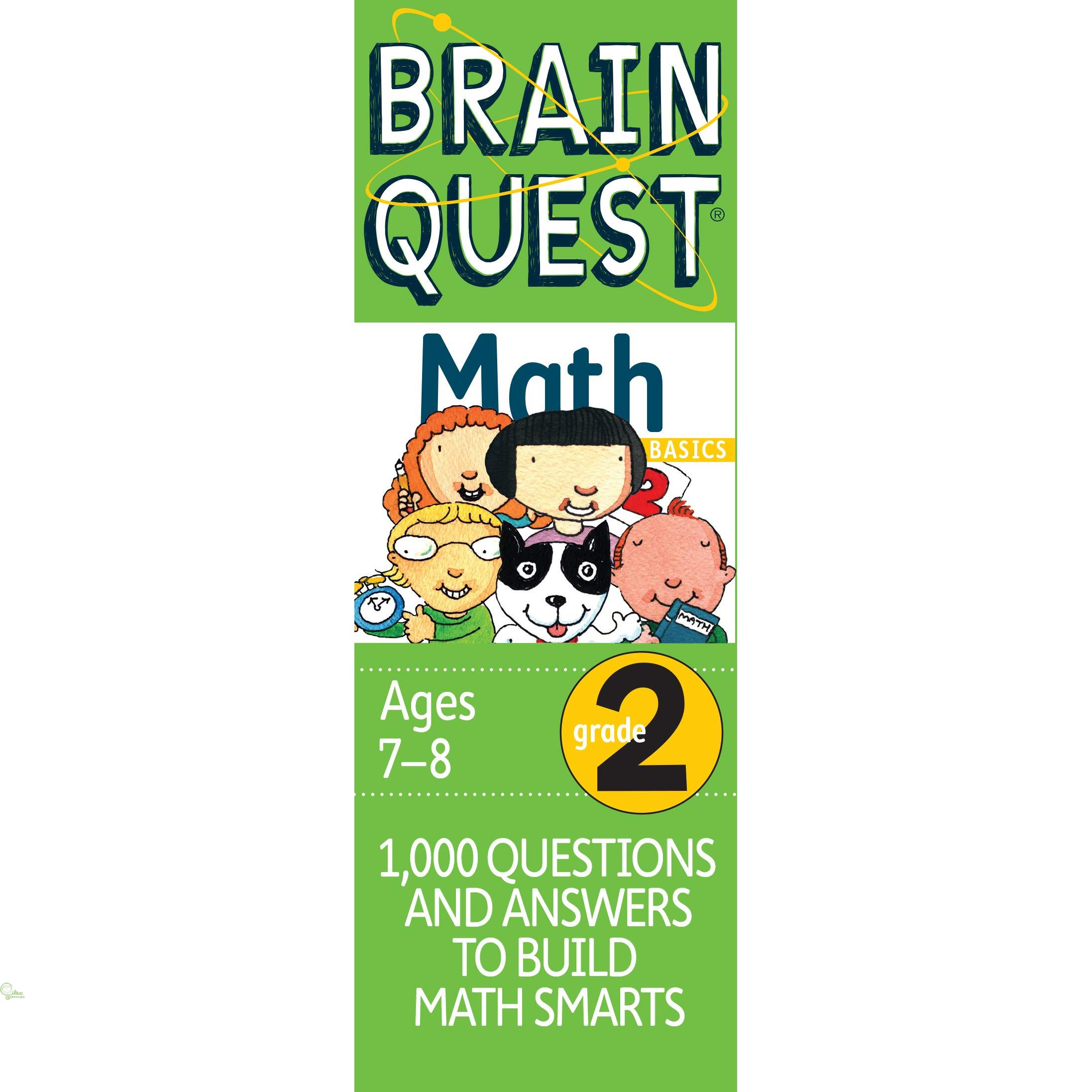 Brain Quest Math Basics Grade 2－1,000 Questions & Answers to Build Math Smarts, Ages 7-8