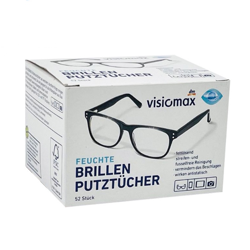 德國 VISIOMAX 拋棄式 眼鏡清潔布 紙巾 清潔巾 擦拭布
