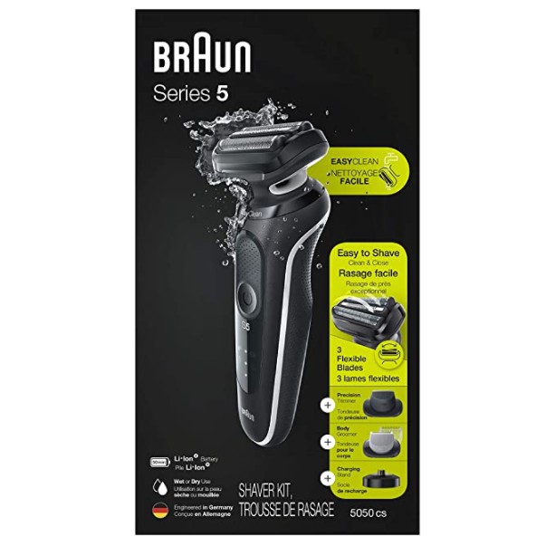 [代購現貨] 德國百靈 Braun Razor 5018s 5030s 5050cs電動刮鬍刀 美國官方正品 德國製