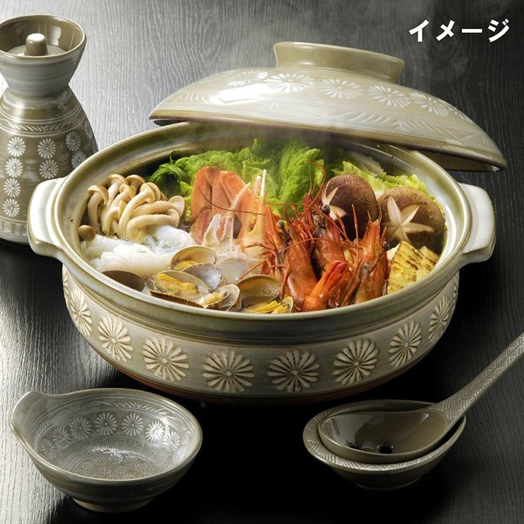 小如的店 Costco好市多線上代購 Ginpo 日本萬古燒花三島十號砂鍋 1入 蝦皮購物