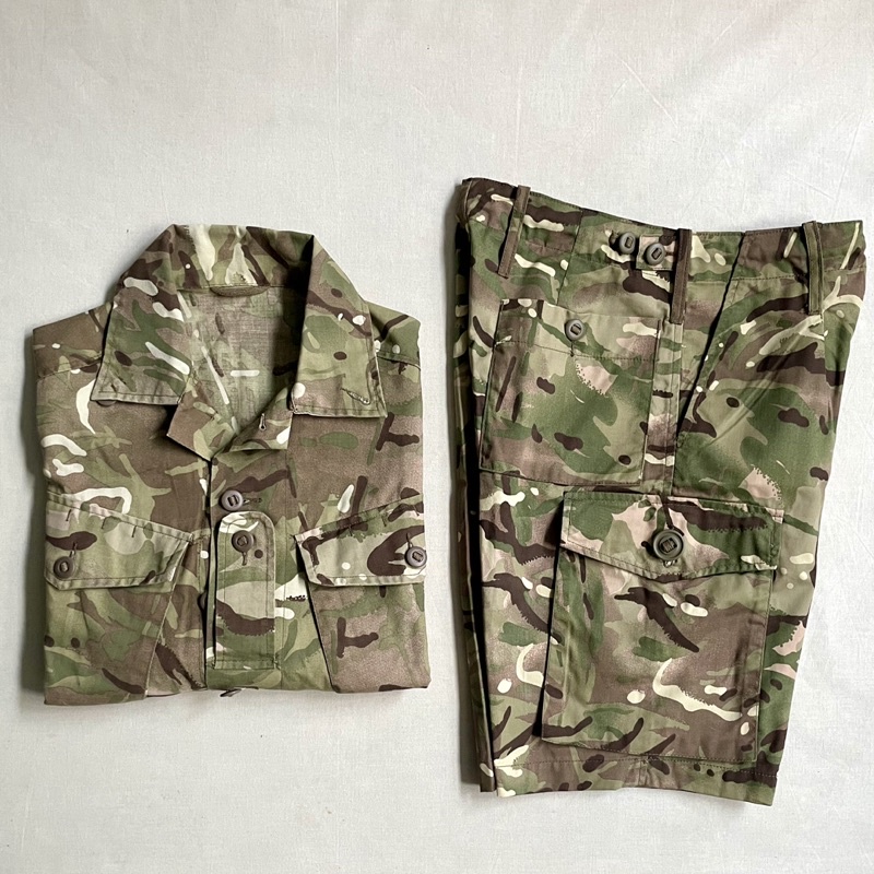 英軍公發 British Army MTP Jacket Shorts 戰鬥迷彩 軍用 野戰外套 短褲 vintage