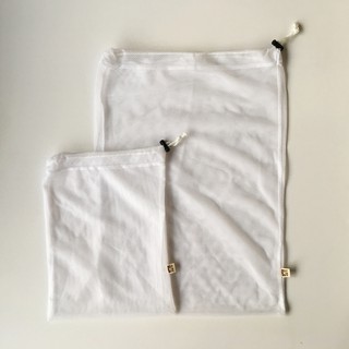 臺灣製現貨(喜福官方旗艦店)寶寶專用束口洗衣袋∥收納袋│晾衣袋│旅行袋(大小2入/組)｜嬰兒用品洗衣袋收納新生兒