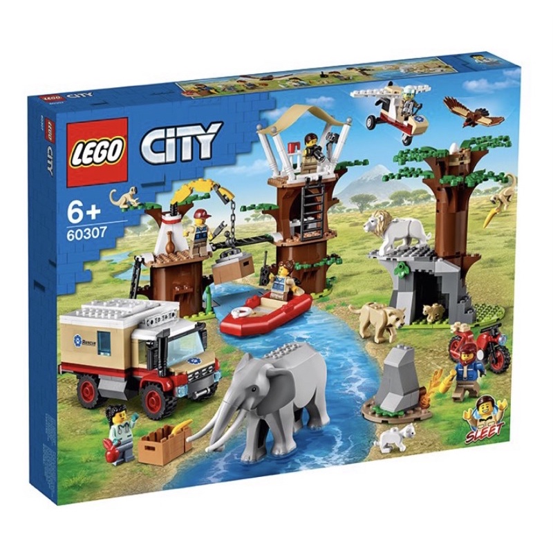 限大安區面交 限面交 全新未拆 現貨 正版 LEGO 60307 野生動物救援營 city系列
