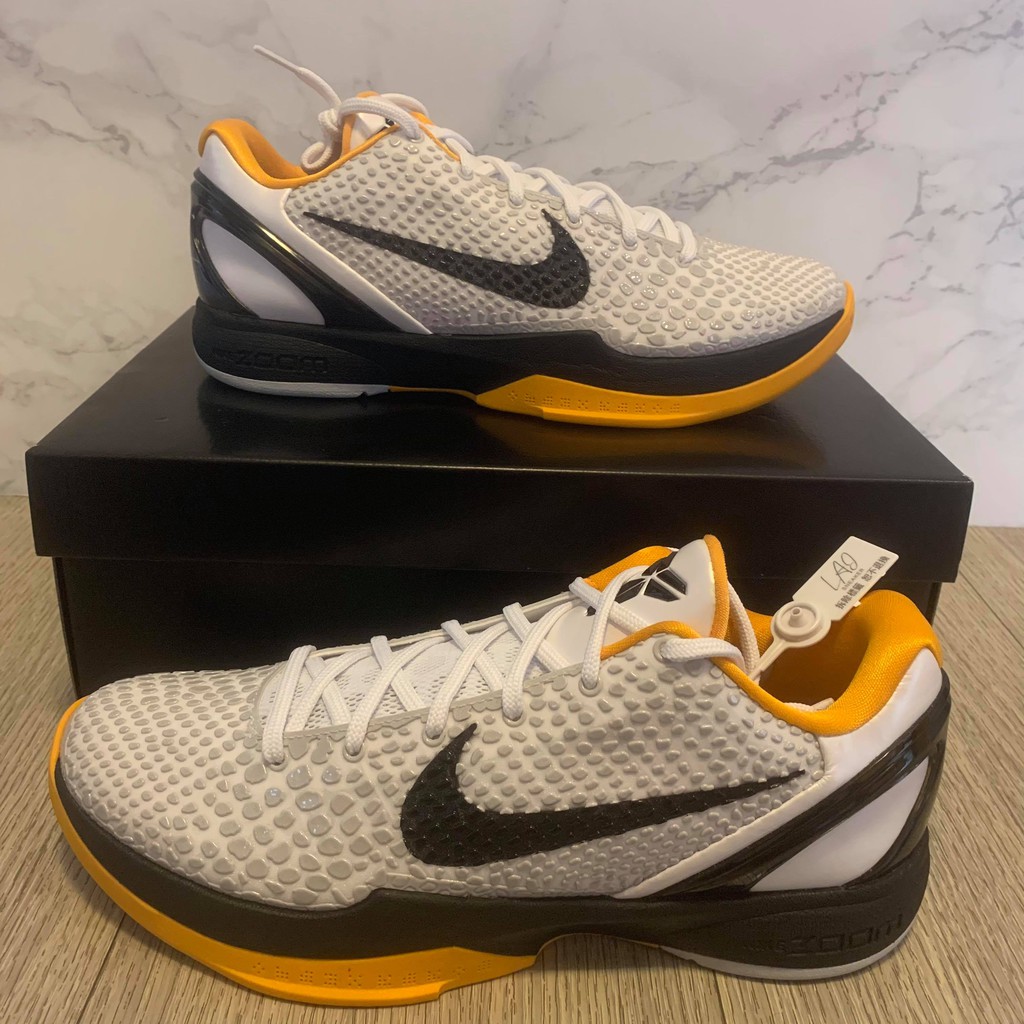 NIKE KOBE 6 PROTRO POP 湖人 季後賽 黑白黃 籃球鞋 CW2190-100 台灣貨 現貨