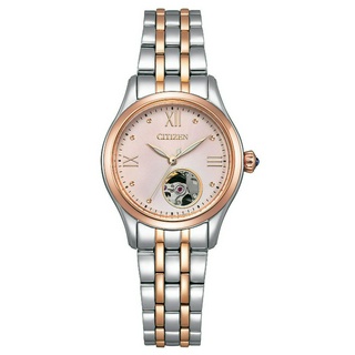 【柏儷鐘錶】Citizen 星辰錶 自動上鍊 機械錶 玫瑰金 雙色錶帶 PR1044-87X