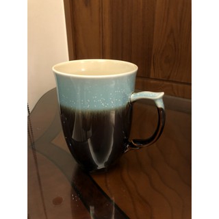 乾唐軒活瓷 -上半部顏色雪晶粉藍馬克杯 茶杯 咖啡杯 水杯 (適合當送禮物禮品) 容量約 380ml