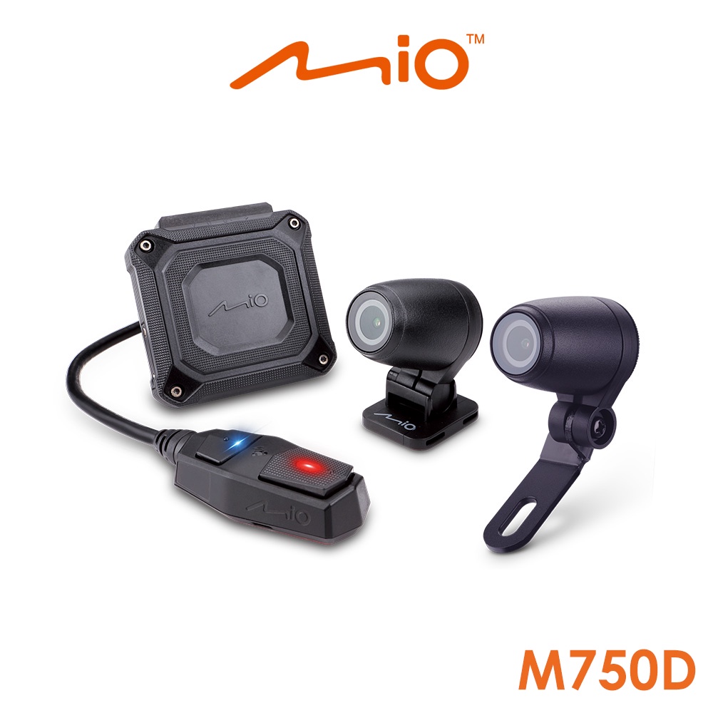Mio MiVue M750D 勁系列 前鏡星光級 雙鏡頭機車行車記錄器(送-32G卡)行車紀錄器R45630