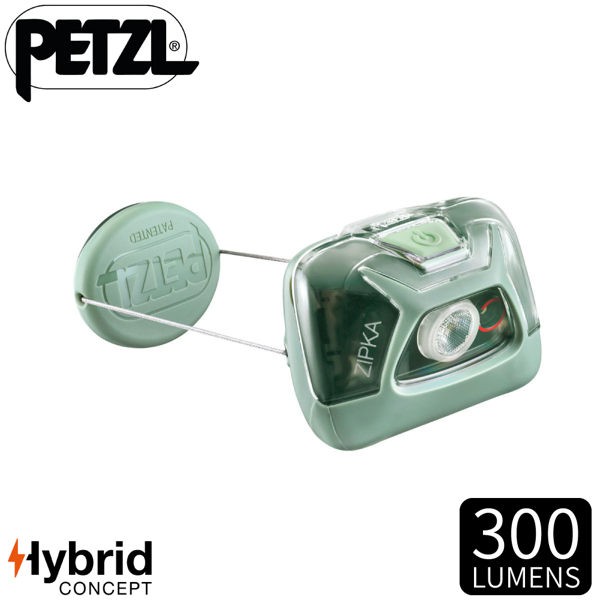 【PETZL 法國 ZIPKA頭燈《綠》】E093GA01/300流明/頭燈/登山露營/手電筒/緊急照明/悠遊山水