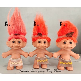 Troll Doll 80s VTG trolls 印地安 醜娃 巨魔娃娃 幸運小子 印第安 印地安人 古董玩具