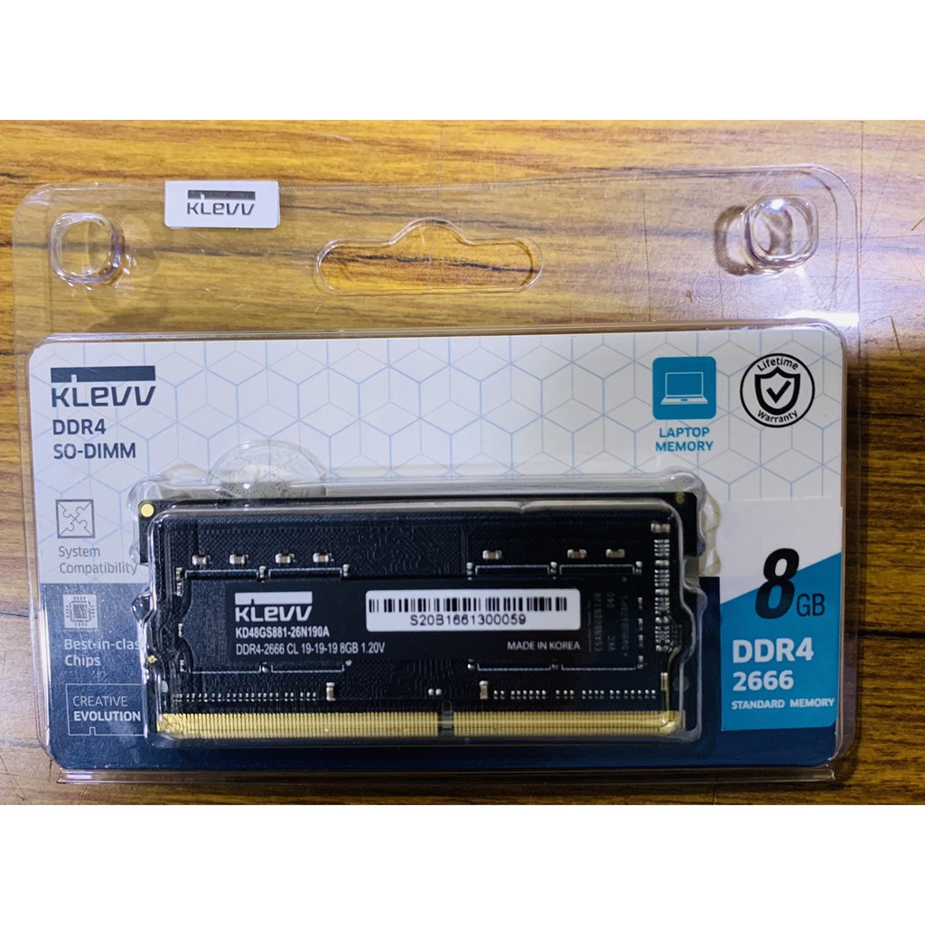 點子電腦-北投◎全新 KLEVV 科賦 筆記型電腦用 DDR4 2666 8G 記憶體 1100元