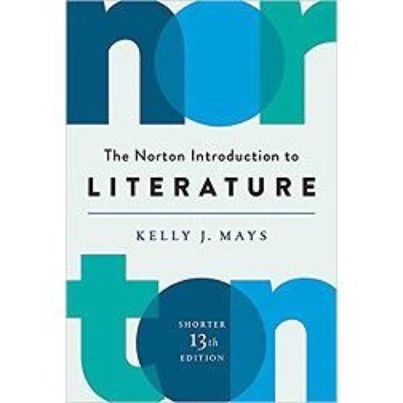 The Norton Introduction To Literature 9.9成新 文藻二手書