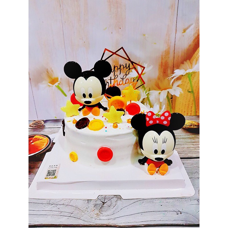 迪士尼米奇米妮 生日蛋糕