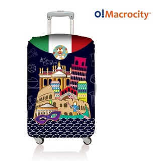 [文創品牌MACROCITY] 🇮🇹行李箱保護套'義大利' 嚴選彈性厚度280Gsm/防水/抗皺/耐磨/防刮/防塵