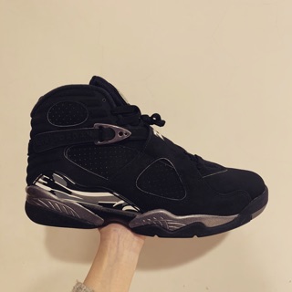 全新 Jordan 8代 Retro Chrome 2015 黑銀 US10.5/28.5cm