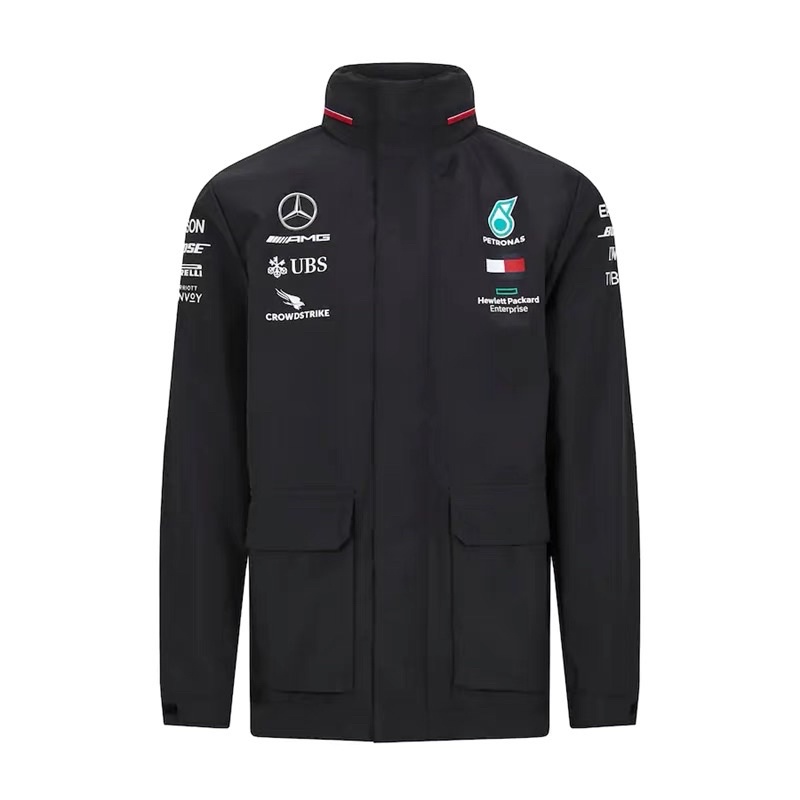 ♣️RH電油車精品♣️ AMG F1車隊外套 Benz 風衣外套 防水外套 帶帽外套 聯名款外套🧥