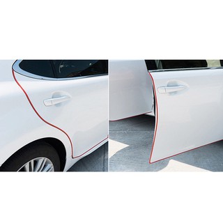 【幸福2次方】隱形式汽車車門防撞條 防刮防撞保護膠條封條 - 紅色5米 / 10米
