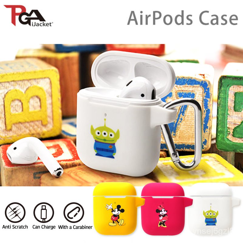 日本PGA正版適用蘋果AirPods保護套無線耳機硅膠殼迪士尼動漫軟殼