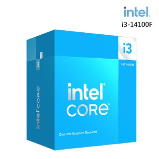 Intel CORE i3-14100F 四核心 中央處理器 現貨 廠商直送