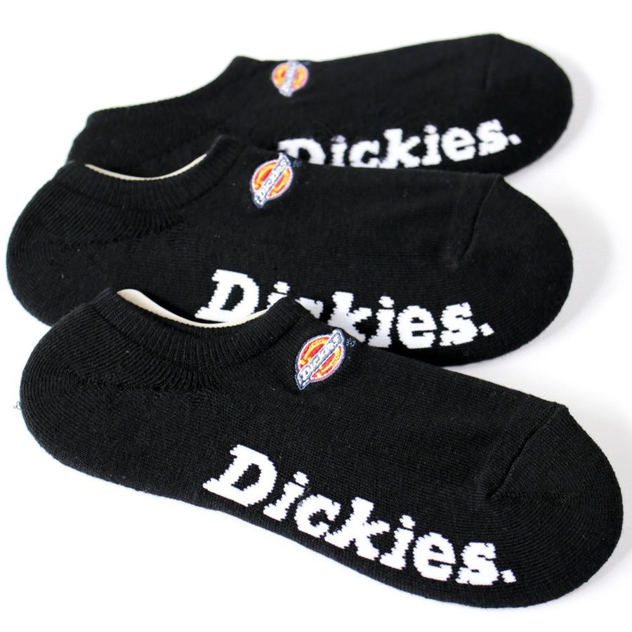 【DICKIES】10494600-80 3PAIR SUPER LOW SOCKS 隱形襪 (黑色3入) 化學原宿