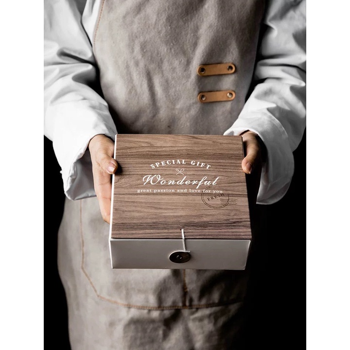 巴斯克 木紋包裝盒 仿木紋 巴斯克 包裝盒 芝士蛋糕盒 起司蛋糕 餅乾盒 手工皂盒 點心盒 禮物盒 巧克力盒