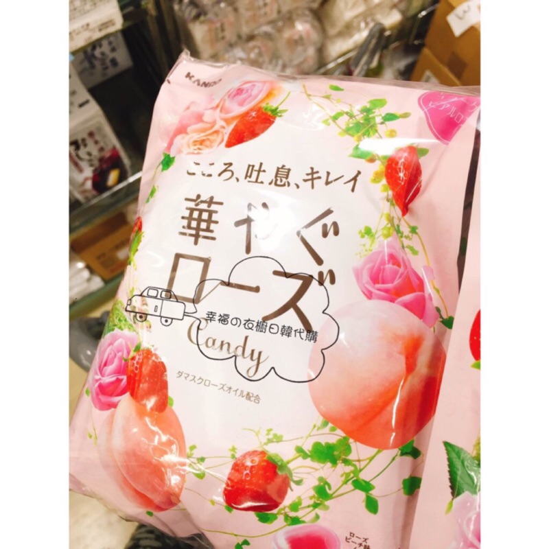 （預購）Kanro甘樂 玫瑰水蜜桃草莓果汁糖