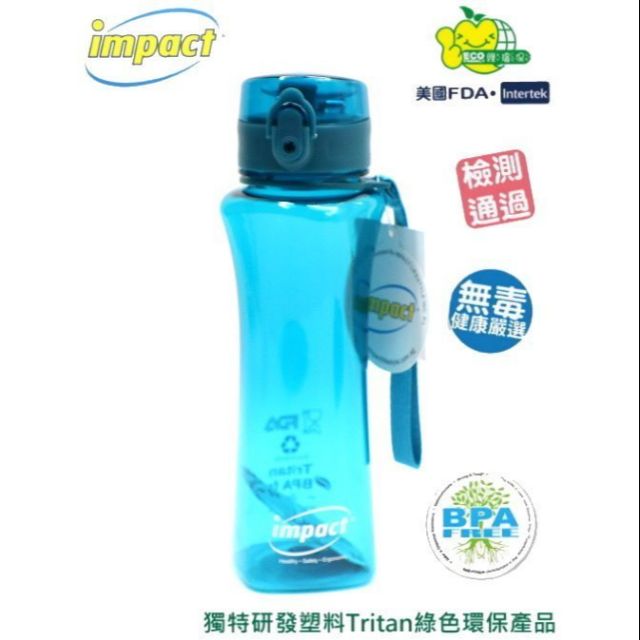 新品上架    怡寶 【IMPACT】酷炫杯水壺500ML ( 水藍色 IM00B08SB)