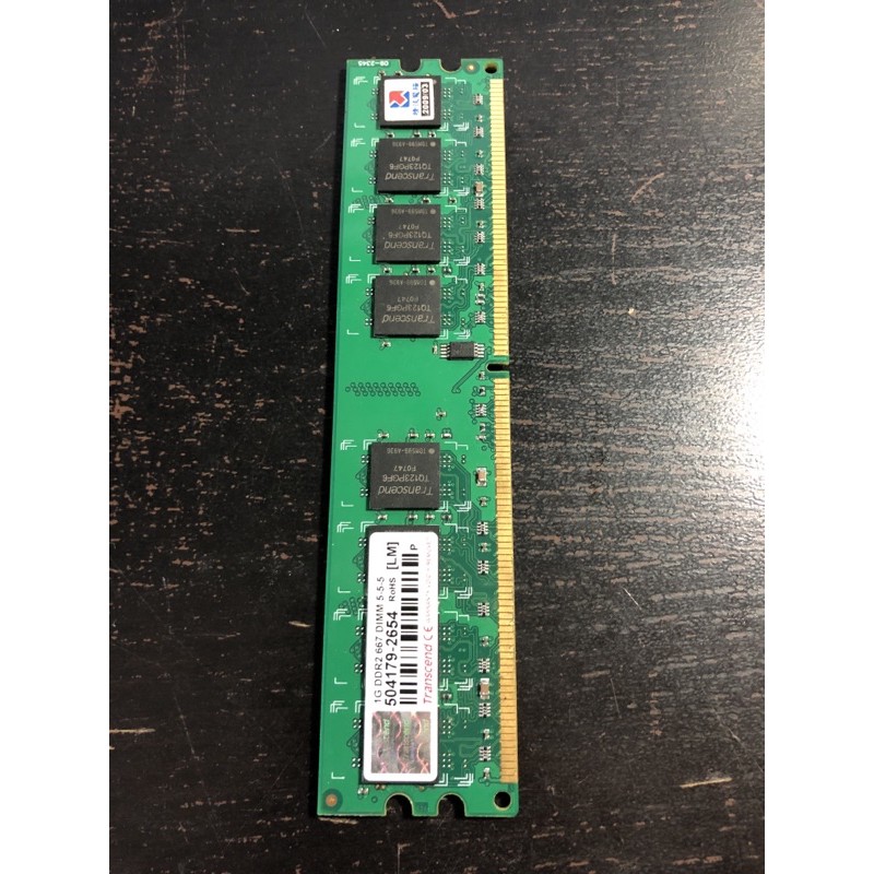 二手 創見 DDR2 1G 667 DIMM 5-5-5 記憶體