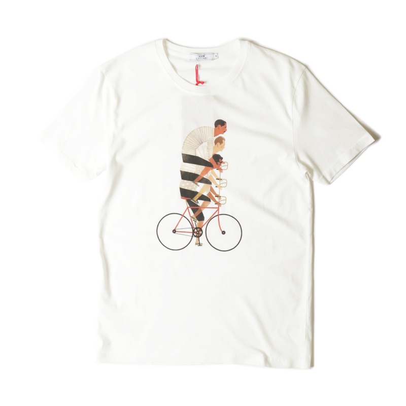 法國OLOW Bronzette Tee特技腳踏車圓領短袖T-Shirt白色
