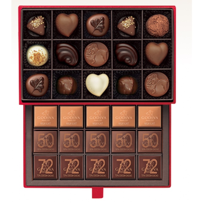 GODIVA巧克力珠寶禮盒30顆裝珠寶盒『專櫃貨 日期最新 品質有保障』