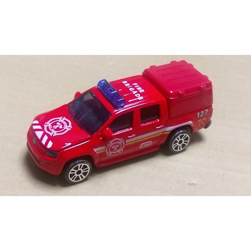 majorette 美捷輪 特殊版本 福斯 VW AMAROK pickup 皮卡 運輸 幫浦 後勤 警備 勘查 消防車
