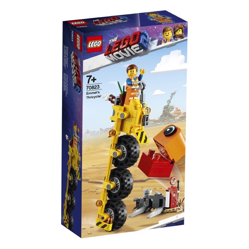 《艾芮賣場》LEGO 樂高玩電影2 70823 艾密特的三輪車 Emmet’s Thricycle