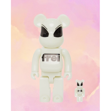 BE@RBRICK X FREI 聯名夜光公仔 400% &amp; 100% ET 外星人