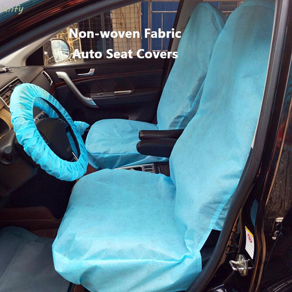 ☄☂✳Lanfy 一次性汽車座套可移動汽車椅套汽車座椅保護器防水內飾配件高品質無紡布汽車配件 / 多色