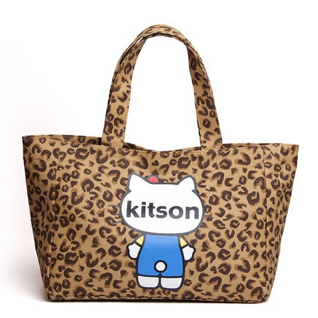 kitson x Hello Kitty 聯名－Hello kitson Bag 豹紋托特包(M)