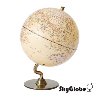 【SkyGlobe】5吋仿古金屬露營地球儀(中文版)《屋外生活》繁體中文 臺灣製