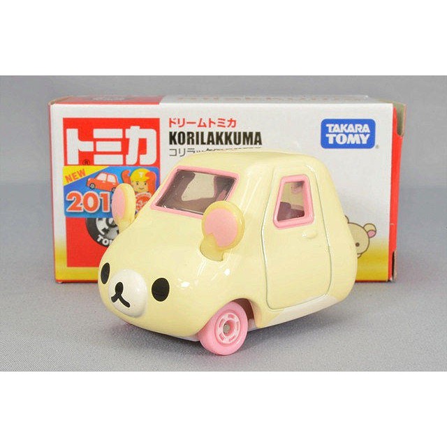 日本TOMICA TSUMTSUM系列 多美小汽車；迪士尼-2013-牛奶熊、拉拉熊-小汽車；TM-49906