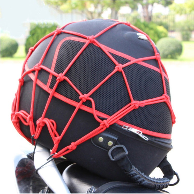 電摩托車加大加粗網兜彈力扎繩綁油箱網頭盔網固定尾架行李網