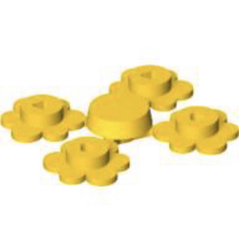 樂高 LEGO 3742 配件 小花 黃色 花瓣