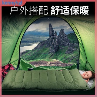 露營睡袋 睡袋 登山睡袋 羽絨睡袋 戶外睡袋 野營睡袋 春遊睡袋冬款加厚信封睡袋戶外成人單人露營保暖防寒睡袋 打地鋪