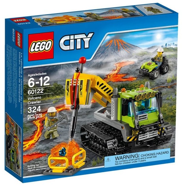 ＊出清特價＊【積木樂園】樂高 LEGO 60122 CITY 城市系列 火山履帶探勘車