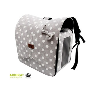 【寵物揹包】阿樂可寵物揹包(灰) 日本ARKIKA貓咪寵物揹包 肩背 外出揹包 大揹包