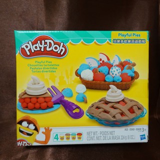 正版 Hasbro 孩之寶 Play-Doh 培樂多 歡樂派 Pie 食物 遊戲組 黏土 玩具 工具 - 全新未拆