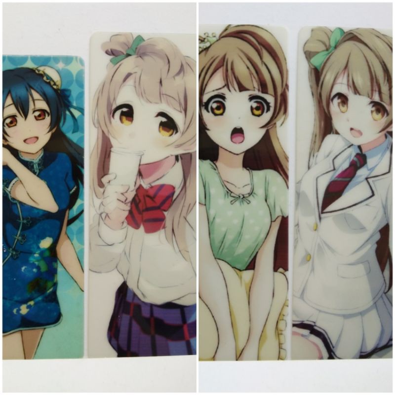 Ll Lovelive 書籤半透明書籤pvc書籤小鳥南琴梨南琴梨南小鳥園田海未園田海未 蝦皮購物