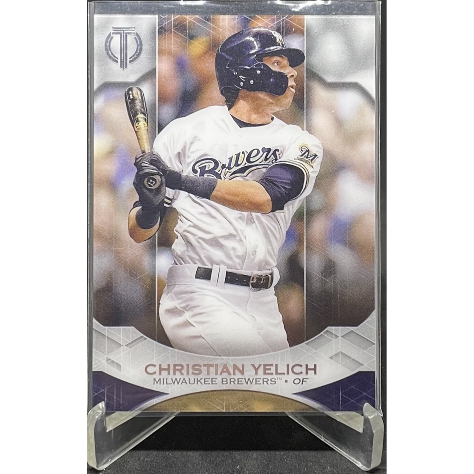 CHRISTIAN YELICH 大聯盟 MLB 棒球卡 2019 TOPPS TRIBUTE #47 釀酒人隊