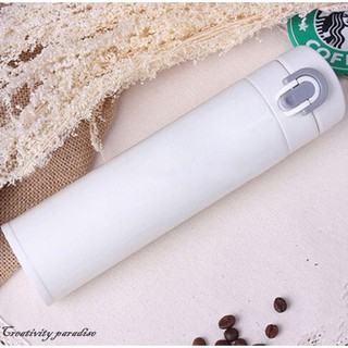隨手保溫杯 2款尺吋 350ml至500ml 304不銹鋼雙層不鏽鋼星巴克款彈跳保溫瓶 矽膠 PP