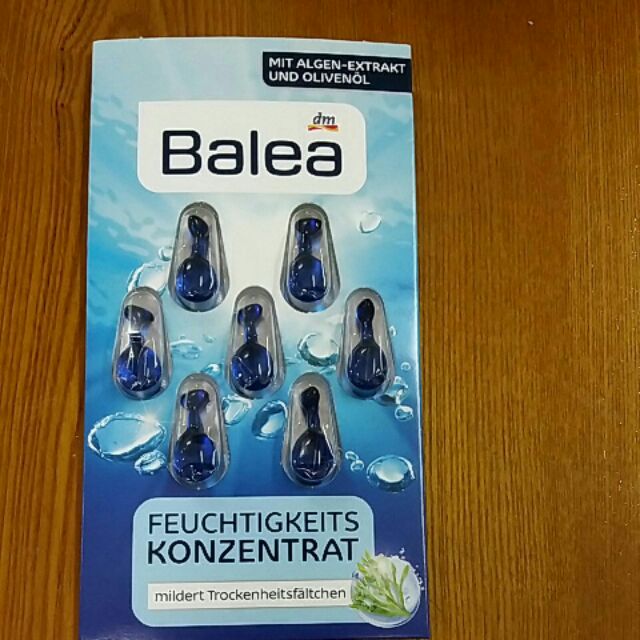 德國Balea 海藻保濕精華膠囊(1片7顆膠囊)75元