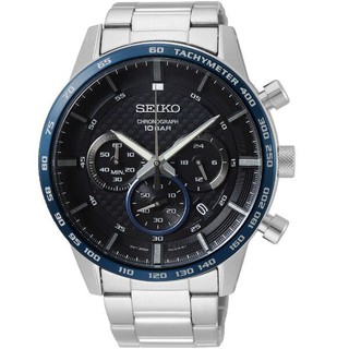 SEIKO SK037 精工錶 8T63-00L0D(SSB357P1) 時尚潮男計時腕錶 /藍x黑 45mm