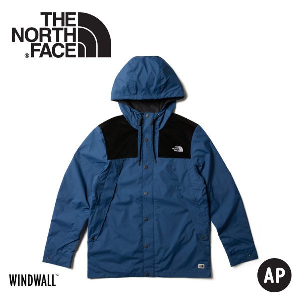 【The North Face 美國 男 防風外套《蔭藍》】3VTZ/連帽外套/輕量/機能外套/運動夾克/風衣/悠遊山水