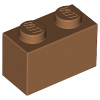 磚家 LEGO 樂高 中間牛奶糖色 Brick 1x2 基本顆粒 基本磚 顆粒磚 3004